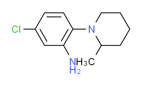 CAS No. 893751-38-7, 5-chloro-2-(2-methyl-1-piperidinyl)aniline