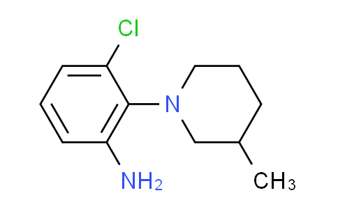CAS No. 915921-30-1, 3-chloro-2-(3-methyl-1-piperidinyl)aniline