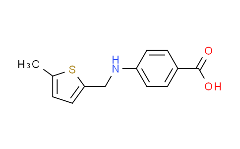 CAS No. 805994-90-5, 4-{[(5-methyl-2-thienyl)methyl]amino}benzoic acid