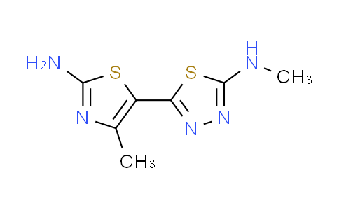 CAS No. 637326-90-0, 5-(2-amino-4-methyl-1,3-thiazol-5-yl)-N-methyl-1,3,4-thiadiazol-2-amine
