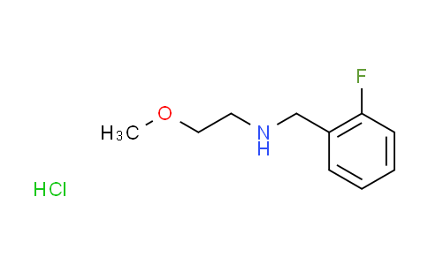 CAS No. 1049802-83-6, N-(2-fluorobenzyl)-2-methoxyethanamine hydrochloride