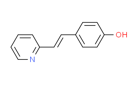 CAS No. 77377-07-2, 4-[2-(2-pyridinyl)vinyl]phenol