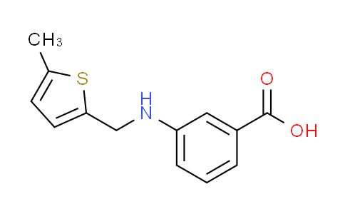 CAS No. 869950-50-5, 3-{[(5-methyl-2-thienyl)methyl]amino}benzoic acid