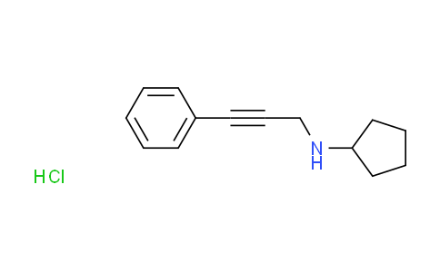 CAS No. 1048947-51-8, N-(3-phenyl-2-propyn-1-yl)cyclopentanamine hydrochloride