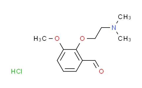 CAS No. 1609400-68-1, 2-[2-(dimethylamino)ethoxy]-3-methoxybenzaldehyde hydrochloride