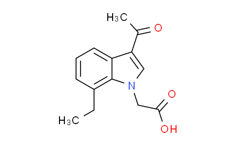 CAS No. 878681-51-7, (3-acetyl-7-ethyl-1H-indol-1-yl)acetic acid