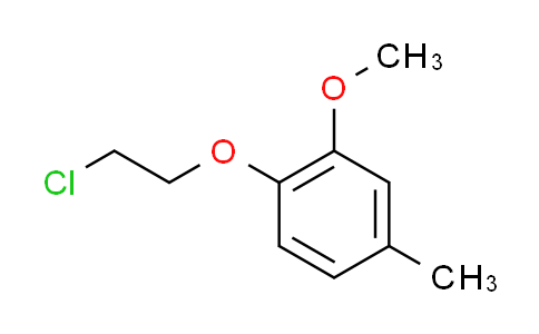 CAS No. 521061-61-0, 1-(2-chloroethoxy)-2-methoxy-4-methylbenzene