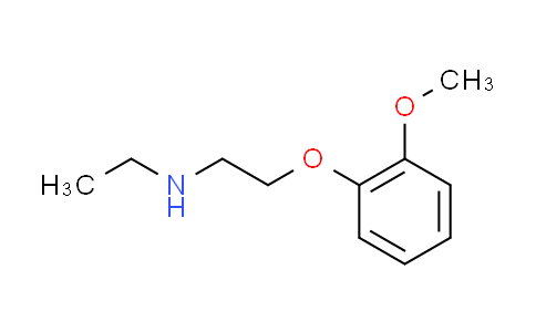 CAS No. 4766-09-0, N-ethyl-2-(2-methoxyphenoxy)ethanamine