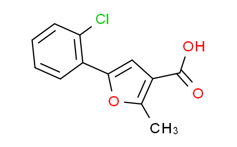 CAS No. 4414-49-7, 5-(2-chlorophenyl)-2-methyl-3-furoic acid