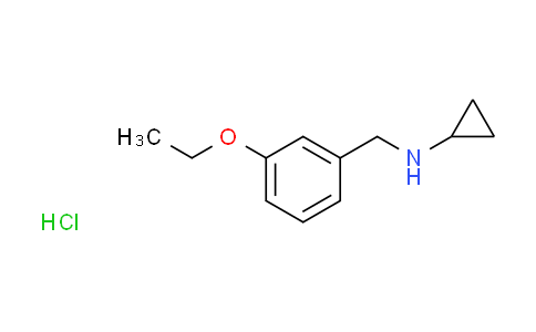 CAS No. 1050419-22-1, N-(3-ethoxybenzyl)cyclopropanamine hydrochloride