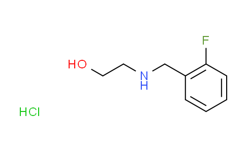 CAS No. 1050076-15-7, 2-[(2-fluorobenzyl)amino]ethanol hydrochloride
