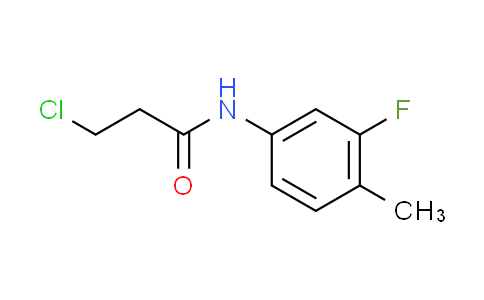 CAS No. 908494-81-5, 3-chloro-N-(3-fluoro-4-methylphenyl)propanamide