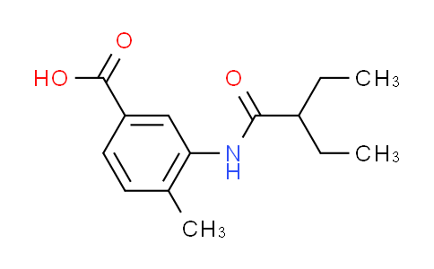 CAS No. 915923-14-7, 3-[(2-ethylbutanoyl)amino]-4-methylbenzoic acid
