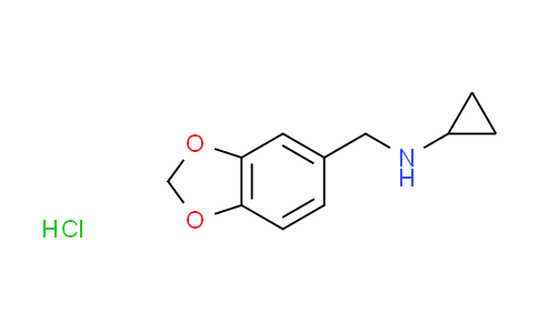 CAS No. 1049803-00-0, N-(1,3-benzodioxol-5-ylmethyl)cyclopropanamine hydrochloride