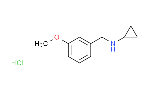 CAS No. 1050419-13-0, N-(3-methoxybenzyl)cyclopropanamine hydrochloride