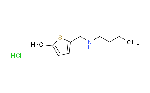 CAS No. 1048664-63-6, N-[(5-methyl-2-thienyl)methyl]-1-butanamine hydrochloride