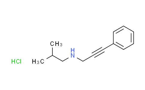 CAS No. 1051363-48-4, N-isobutyl-3-phenyl-2-propyn-1-amine hydrochloride