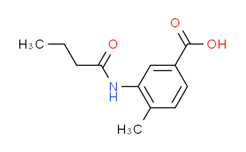 CAS No. 915921-48-1, 3-(butyrylamino)-4-methylbenzoic acid