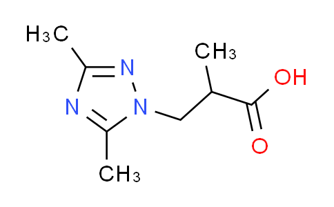 CAS No. 842977-00-8, 3-(3,5-dimethyl-1H-1,2,4-triazol-1-yl)-2-methylpropanoic acid