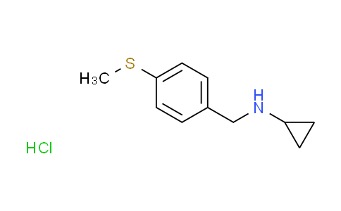 CAS No. 1049696-51-6, N-[4-(methylthio)benzyl]cyclopropanamine hydrochloride