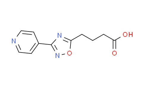 CAS No. 439108-10-8, 4-[3-(4-pyridinyl)-1,2,4-oxadiazol-5-yl]butanoic acid