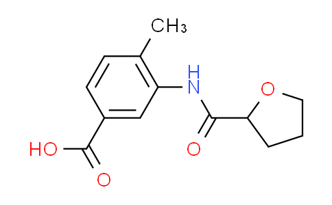 CAS No. 669704-14-7, 4-methyl-3-[(tetrahydro-2-furanylcarbonyl)amino]benzoic acid