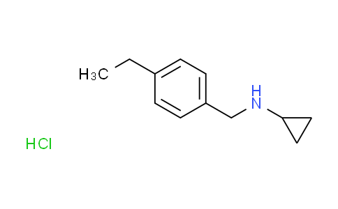 CAS No. 1050126-01-6, N-(4-ethylbenzyl)cyclopropanamine hydrochloride