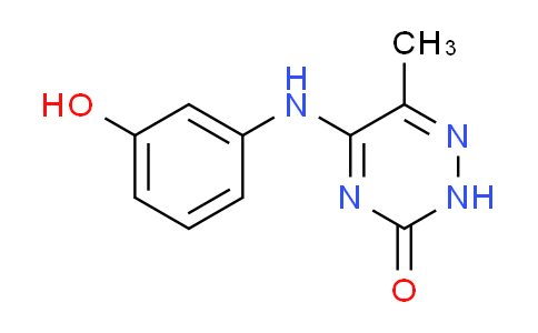 CAS No. 685551-56-8, 5-[(3-hydroxyphenyl)amino]-6-methyl-1,2,4-triazin-3(2H)-one