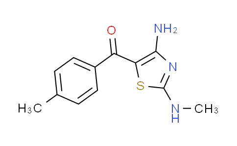 CAS No. 674805-68-6, [4-amino-2-(methylamino)-1,3-thiazol-5-yl](4-methylphenyl)methanone