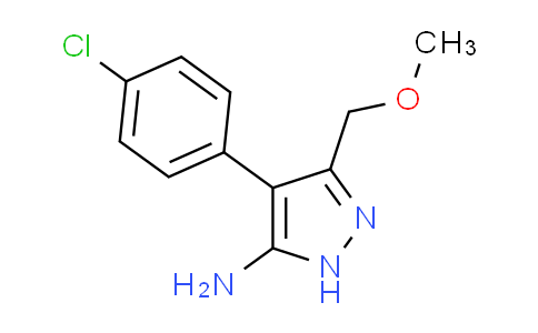CAS No. 1187090-25-0, 4-(4-chlorophenyl)-3-(methoxymethyl)-1H-pyrazol-5-amine