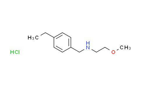 CAS No. 1158411-75-6, N-(4-ethylbenzyl)-2-methoxyethanamine hydrochloride