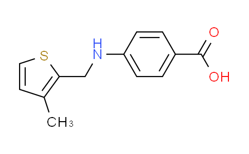 CAS No. 869950-51-6, 4-{[(3-methyl-2-thienyl)methyl]amino}benzoic acid