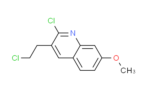 CAS No. 73863-51-1, 2-chloro-3-(2-chloroethyl)-7-methoxyquinoline