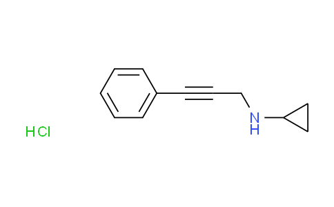 CAS No. 1050126-53-8, N-(3-phenyl-2-propyn-1-yl)cyclopropanamine hydrochloride