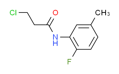 CAS No. 915920-93-3, 3-chloro-N-(2-fluoro-5-methylphenyl)propanamide