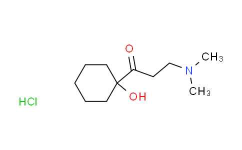 CAS No. 103857-05-2, 3-(dimethylamino)-1-(1-hydroxycyclohexyl)-1-propanone hydrochloride
