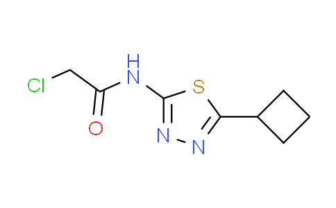 CAS No. 878668-04-3, 2-chloro-N-(5-cyclobutyl-1,3,4-thiadiazol-2-yl)acetamide