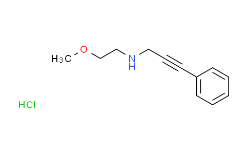 CAS No. 1050126-55-0, N-(2-methoxyethyl)-3-phenyl-2-propyn-1-amine hydrochloride