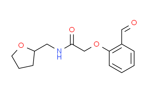 CAS No. 915923-40-9, 2-(2-formylphenoxy)-N-(tetrahydro-2-furanylmethyl)acetamide