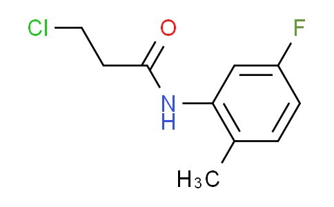 CAS No. 908494-83-7, 3-chloro-N-(5-fluoro-2-methylphenyl)propanamide