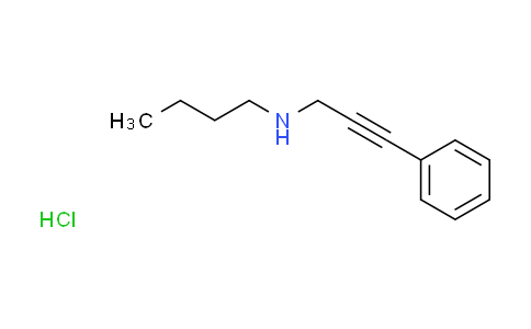 CAS No. 1048947-48-3, N-butyl-3-phenyl-2-propyn-1-amine hydrochloride