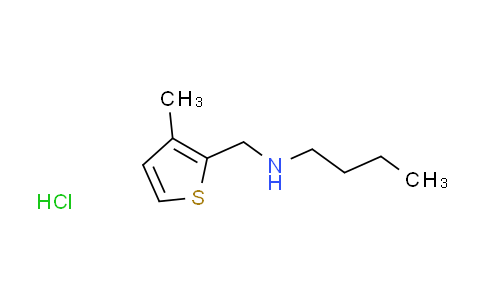 CAS No. 1048664-69-2, N-[(3-methyl-2-thienyl)methyl]-1-butanamine hydrochloride