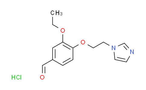 CAS No. 1609400-74-9, 3-ethoxy-4-[2-(1H-imidazol-1-yl)ethoxy]benzaldehyde hydrochloride