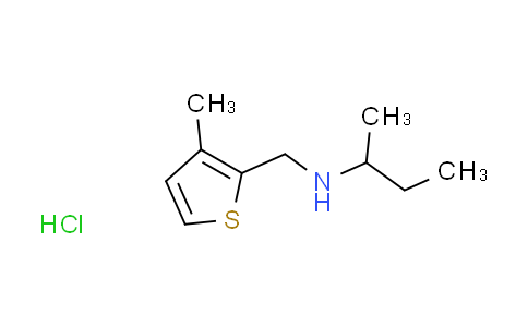 CAS No. 1158585-38-6, N-[(3-methyl-2-thienyl)methyl]-2-butanamine hydrochloride