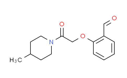 CAS No. 915923-54-5, 2-[2-(4-methyl-1-piperidinyl)-2-oxoethoxy]benzaldehyde