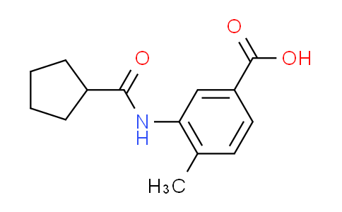 CAS No. 915923-57-8, 3-[(cyclopentylcarbonyl)amino]-4-methylbenzoic acid