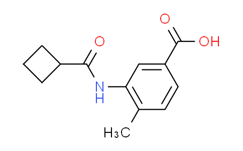 CAS No. 915921-04-9, 3-[(cyclobutylcarbonyl)amino]-4-methylbenzoic acid