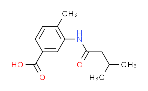 CAS No. 915923-60-3, 4-methyl-3-[(3-methylbutanoyl)amino]benzoic acid