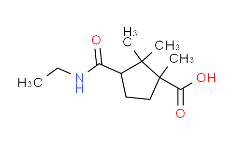 CAS No. 627844-39-7, 3-[(ethylamino)carbonyl]-1,2,2-trimethylcyclopentanecarboxylic acid