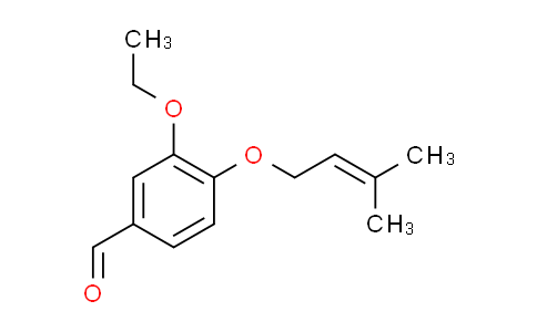 CAS No. 909853-98-1, 3-ethoxy-4-[(3-methyl-2-buten-1-yl)oxy]benzaldehyde